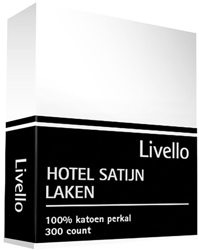 Hoeslaken Hotel Collection Satijn Wit