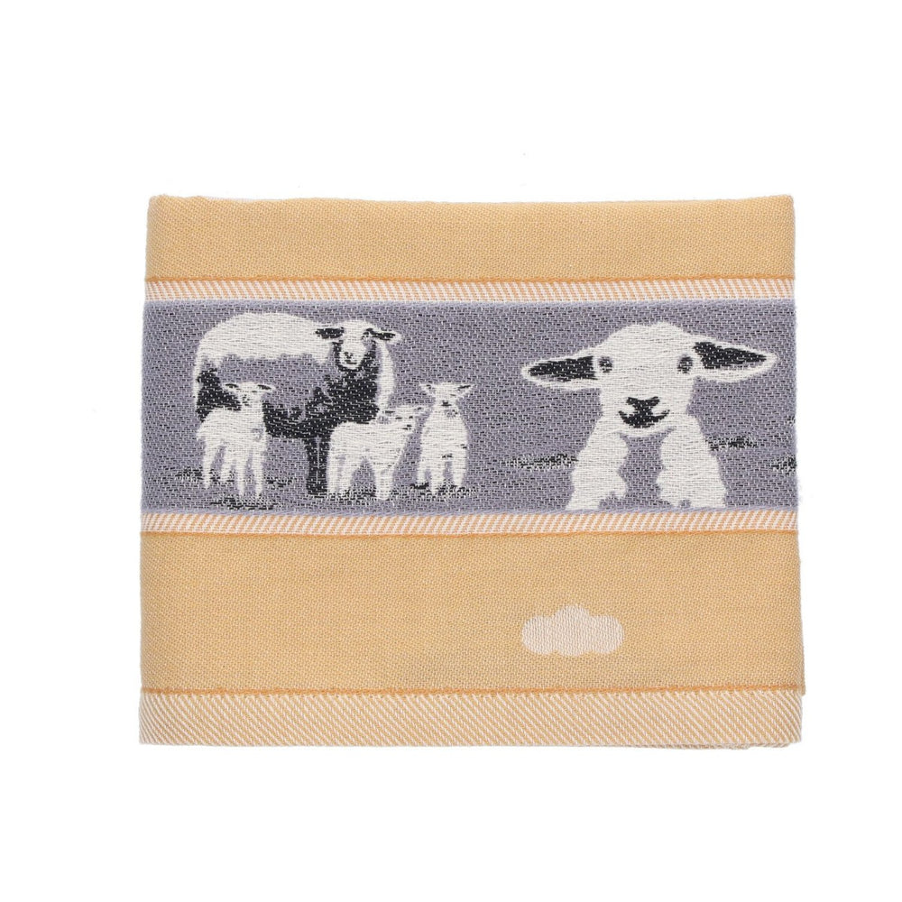 Theedoek Bunzlau Castle  Sheep Yellow