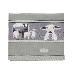 Theedoek Bunzlau Castle  Sheep dark green