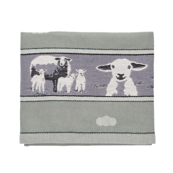 Theedoek Bunzlau Castle  Sheep dark green