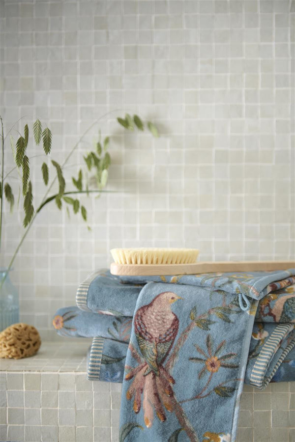Badtextiel Pip Studio Secret Garden Blue mood