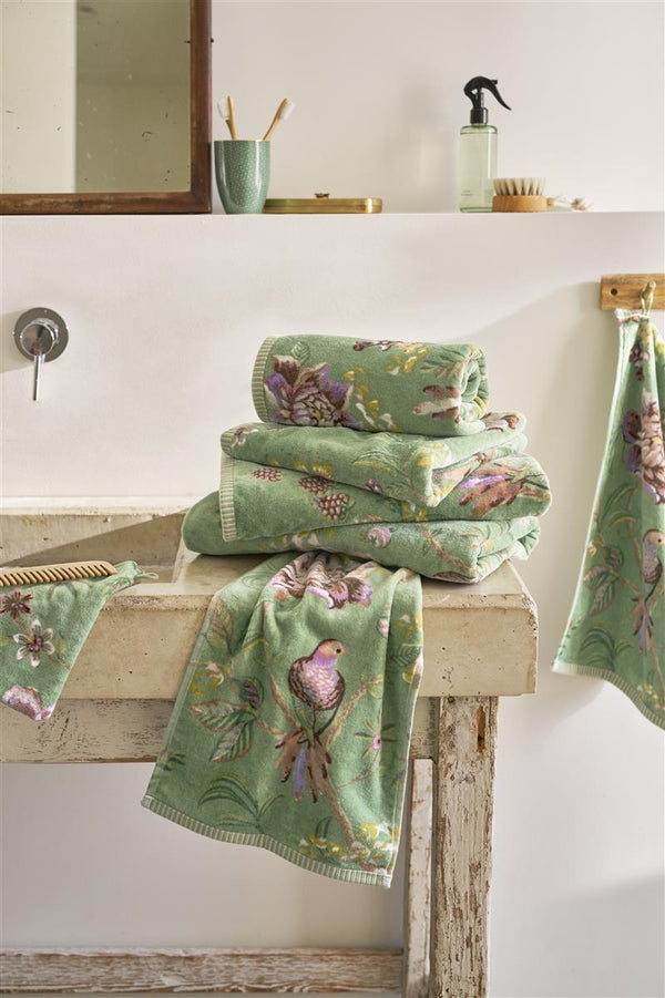 Badtextiel Pip Studio Secret Garden Green mood