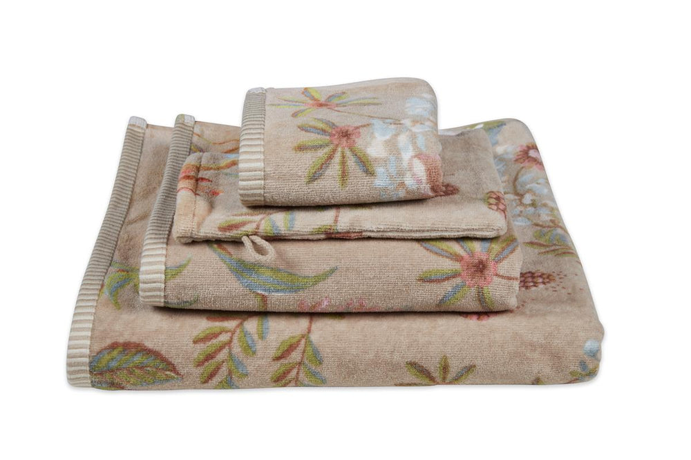 Topshot Badtextiel Pip Studio Secret Garden Khaki