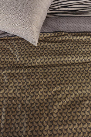 Dekbedovertrek Beddinghouse  Dutch Design Shitake Bruin detail