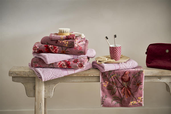 Badtextiel Pip Studio Secret Garden Mauve combi