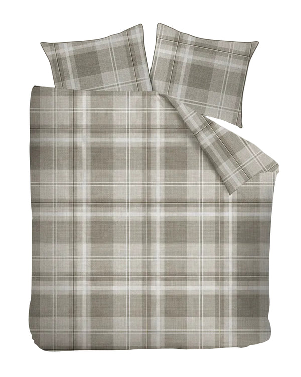 Riviera Maison Dekbedovertrek Tartan Sand