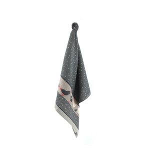 Keukendoek Bunzlau Castle Chickens Black 