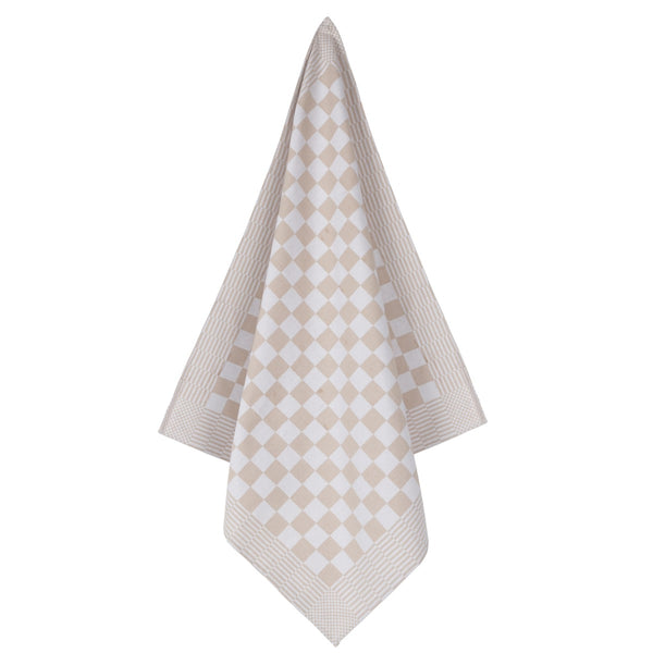 Theedoek Livello Ruit Sand
