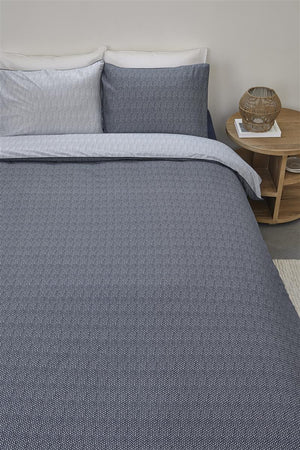Dekbedovertrek Riviera Maison Twisted Blue voorstaand